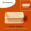Umweltfreundliche biologisch abbaubare rechteckige Takeaway-Lebensmittelbehälter
