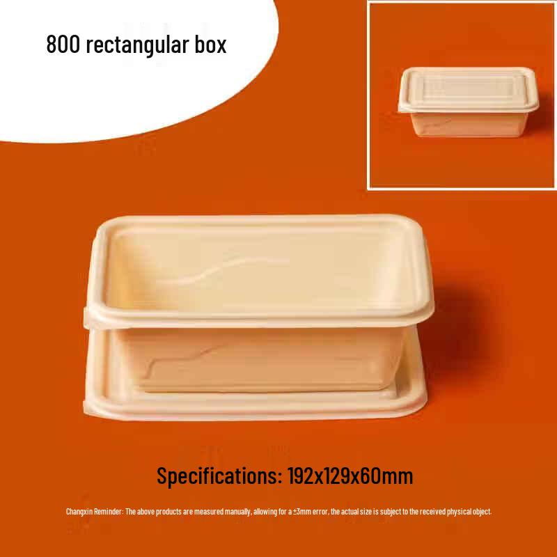 

Eco-Friendly Biodegradable Rectangular Takeaway Food Containers