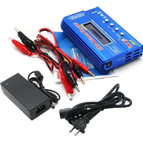 IMAX B6 80W Lipo Battery Balance Charger 6A Discharger, RC Hobby Lipo NiMh Li-ion Ni-Cd Digital Lipro Balance Charger Discharger + AC Power 12V 5A