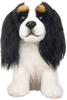 Realistic Stuffed Dog Cavalier Tri-color