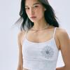 [Mardimercredi] BEURRE ULTIMATE COMFORT Classic Bralette Fleur Printed ASH BLUE