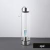 Hexagonal Prism Crystal Glass Water Cup with Magic Wand Spa Design - Custom Logo Option Available