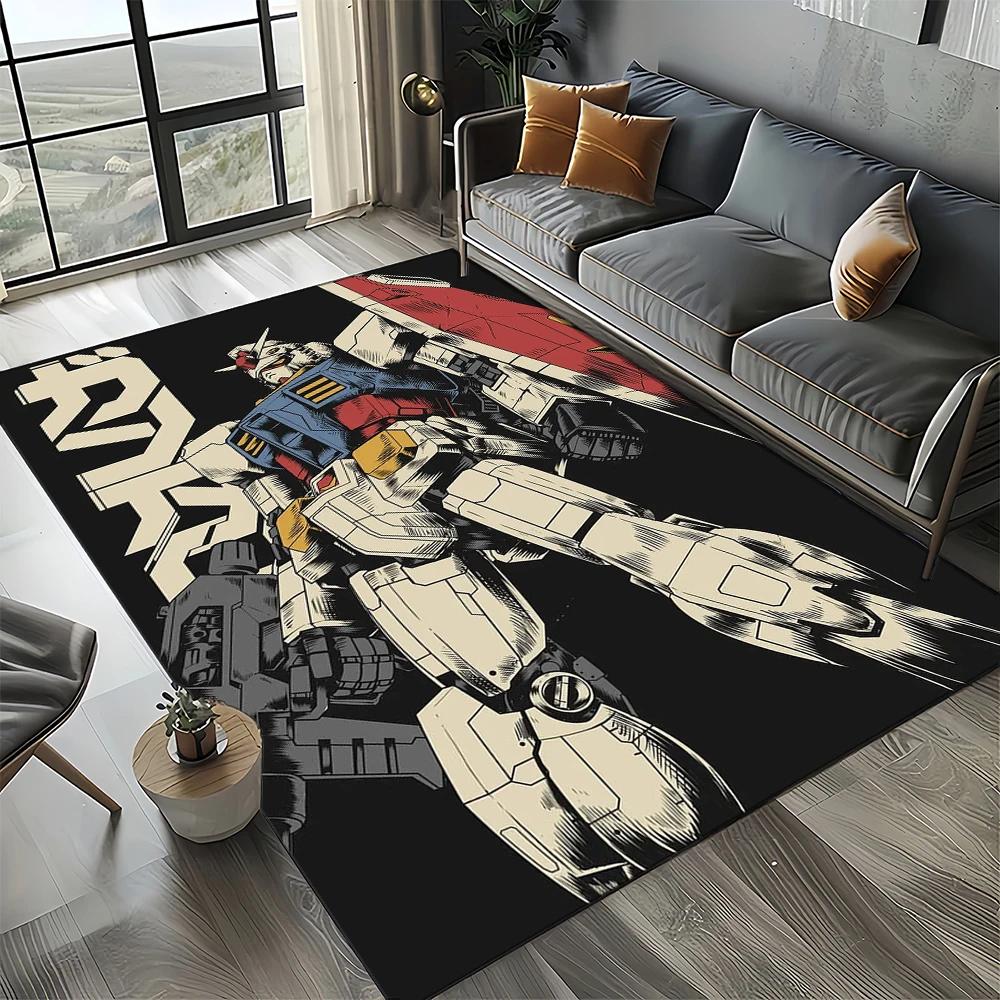 27 Style New Gundam Cartoon Robot Gift 3D Carpet Rug for Bedroom Living Room Home Sofa Decoration,kid Decor Floor Mat