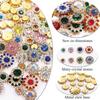 WTEMPO Random Sew-on Rhinestones Kit Sunflower Shaped Design Rhinestones for DIY Sewing & Jewelry Crafts & Clothes Shoes Belt Accessories