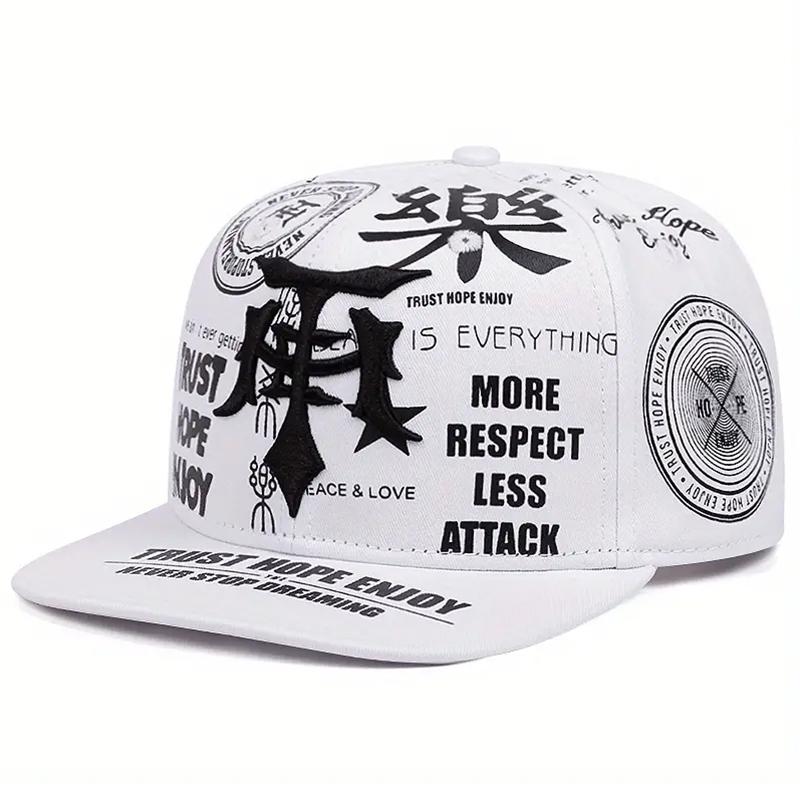2025 Fashion Personalized New Baseball Hat Le Dagger Graffiti Embroidery Street Hip Hop Hat Daily Sunshade Flat Edge Hat Unisex