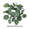 Artificial Eucalyptus Leaves Candles Wreaths Pillar Candle Holder Greenery Candle Rings for Cafe Home Bar Wedding Decoration