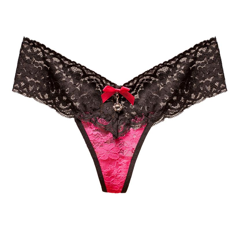 Δαντέλα Στρας Χαμηλοκάβαλο String - Σέξι Ευρωπαϊκό & Αμερικάνικο Αόρατο Διαφανές T-Εσώρουχο