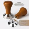 Coffee Tamper 58mm Stainless Steel Espresso Accessories Solid Wood Handle Barista, Cafe Dedicated Coffee Accessories