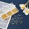 YBGGJO Screw Eyelets, Approximately 420 Pieces, with Individual Case, Craft Parts, Accessory Hardware, Handmade DIY Crafts (Set A)