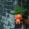 Plastic Halloween Flower Pot Succulents Swing Pumpkin Plant Basket  Cafe Decorations