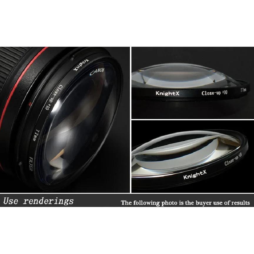 KnightX Macro Close Up 10+ Lens Filter For Canon Eos Sony Nikon Accessories 49 52 55 58 62 67 72 77 Mm