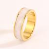 Titanium steel bracelet, oil dripping ring set, simple enamel bracelet, girls' high-end DIY ring, non-fading bracelet.