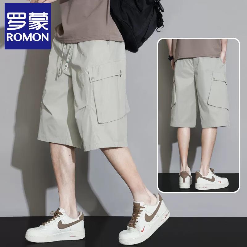 Men s Ice Silk Quick-Dry Workwear Shorts L