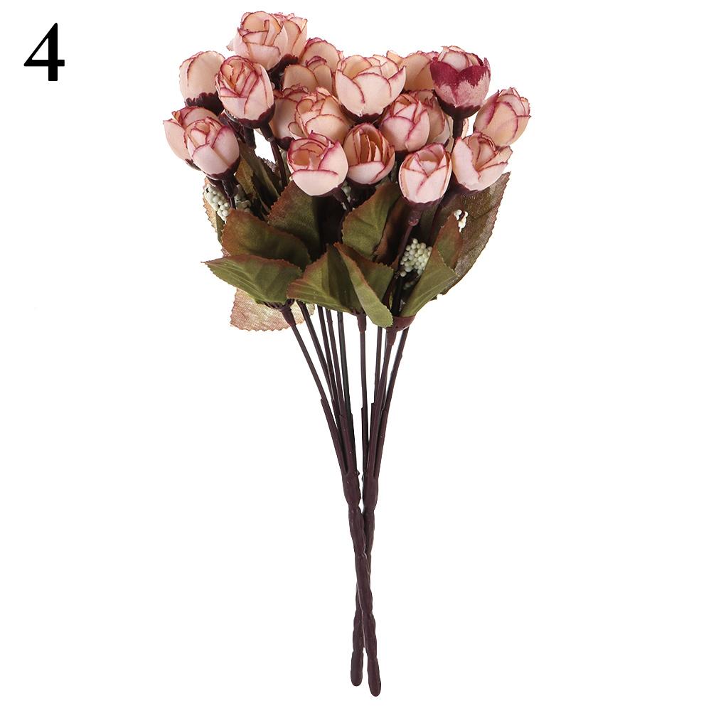 Holiday Accessories DIY Artificial Rosebud Beautiful Bouquet Simulation Rosebud Artificial Flower