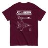 F-22 Raptor Fighter Jet Sleek Form T-Shirt Profile Top View Men's T-Shirt Short Sleeve Shirt Men Women Summer