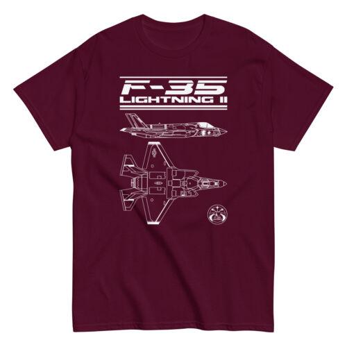 F-22 Raptor Fighter Jet Sleek Form T-Shirt Profile Top View Men's T-Shirt Short Sleeve Shirt Men Women Summer