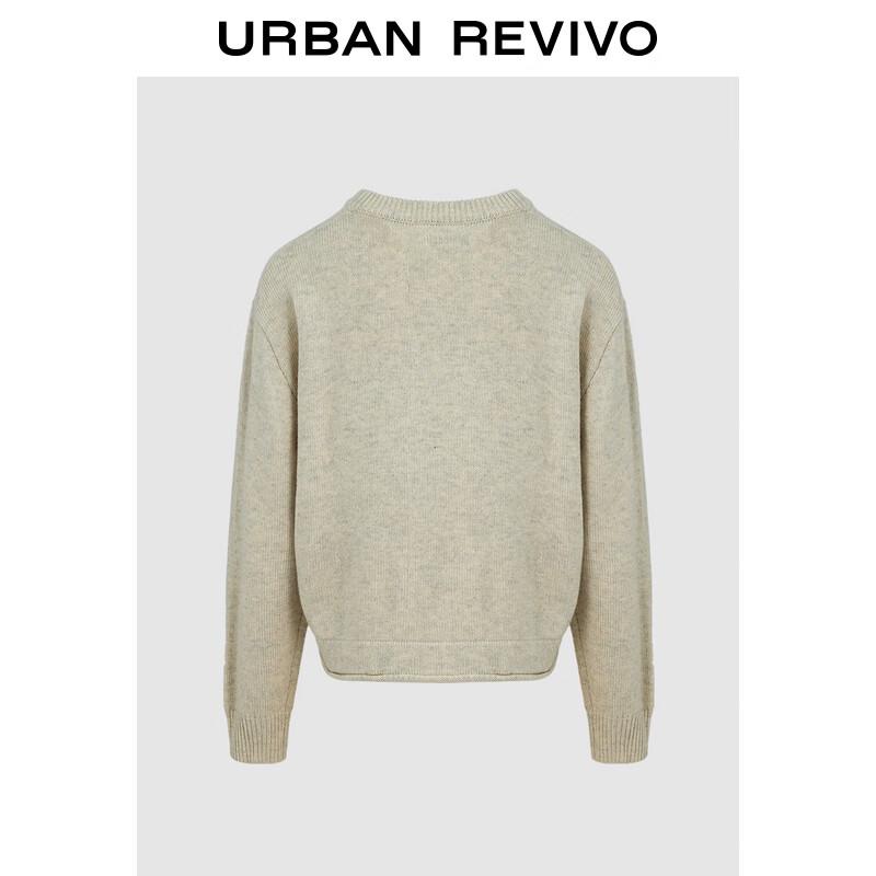 

Женский милый свитер с жаккардовым узором питомца, круглым вырезом и вязаной текстурой