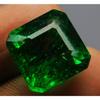 Natural Square Cut 8 Carat Emerald Green Colombian Loose Gemstone CERTIFIED