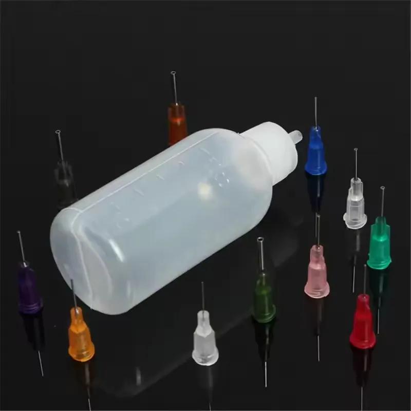 100pcs 6.5mm Dispensing Needle Glue Needle 0.5 Inch Suitable for All Glues Liquid Solder Paste Adhesives Dispenser Needle