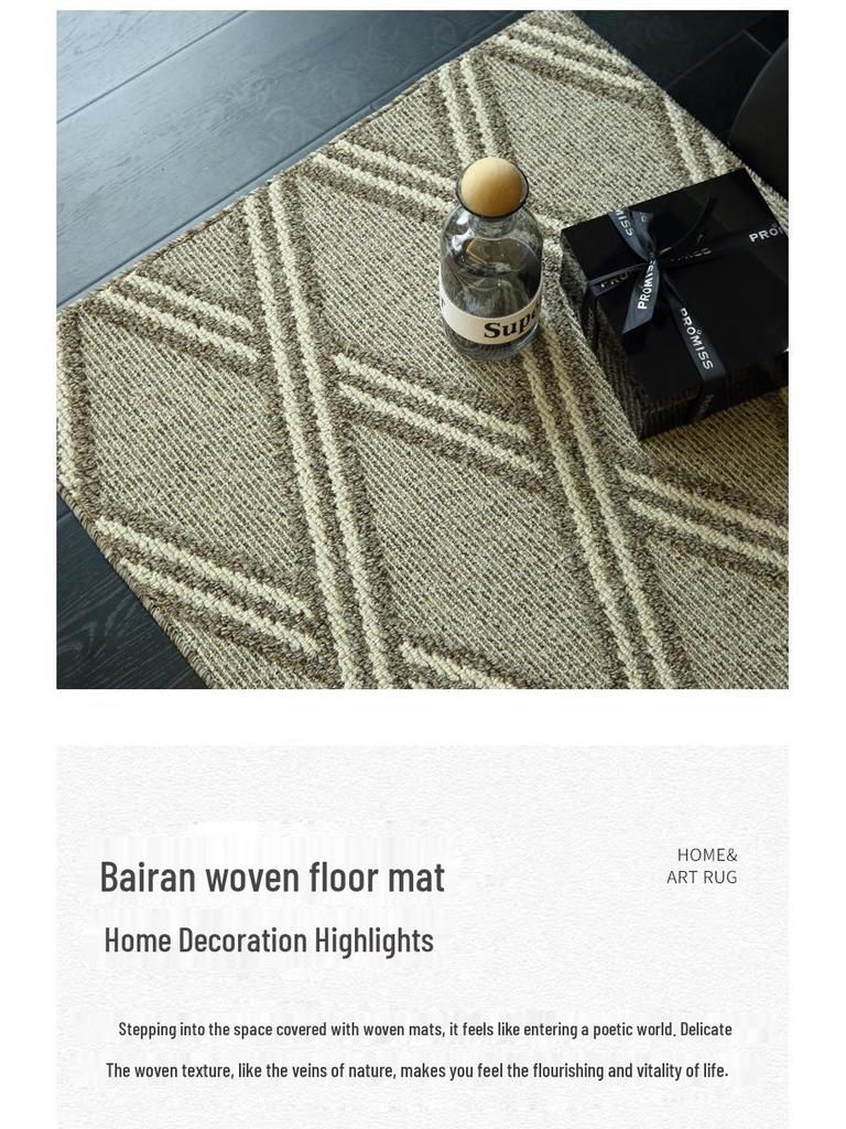 Nordic Style Luxury Entrance Mat - High-End, Non-Slip, Wear-Resistant Dust and Sand Scraper for Hallway and Living Room.