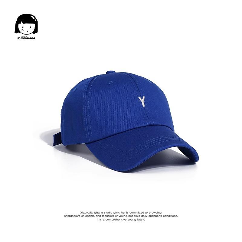 

Solid color alphabet baseball cap summer hat female cycling sunscreen sun hat big head circumference brim adjustable cap average size