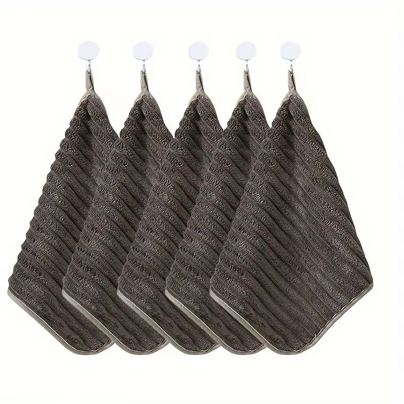 5-Piece Premium Soft Highly Absorbent Hand Towel Set - 11.8*11.8 Inch Fast Drying Washcloths for Home Use & Daily Essentials