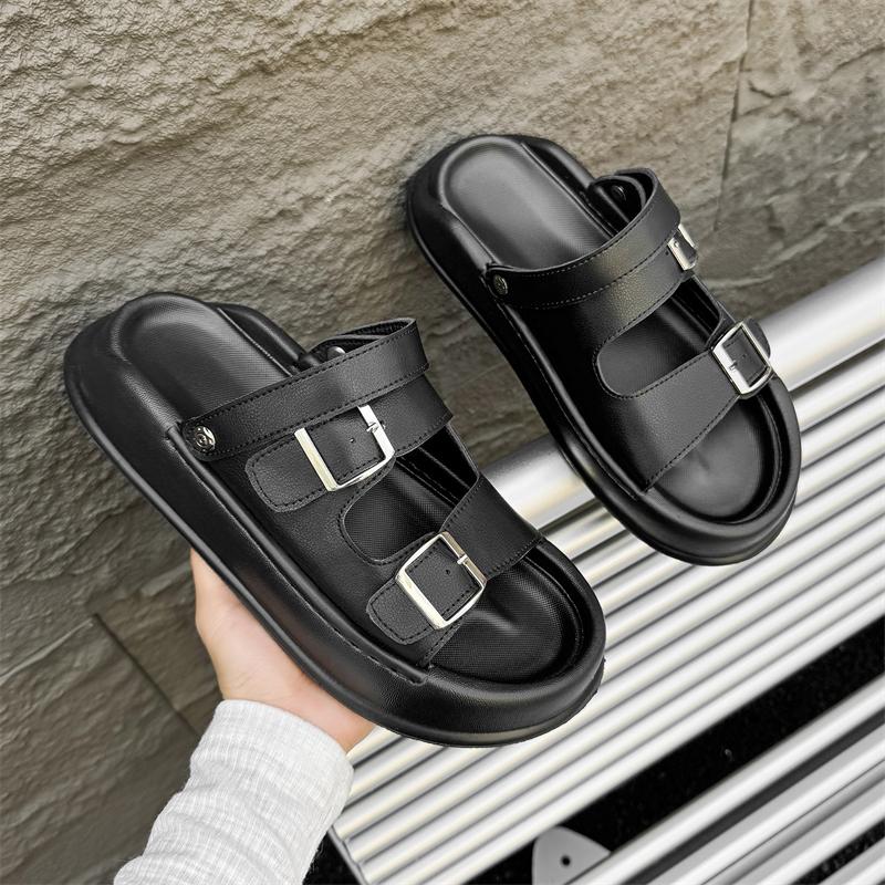 Fashion Comfortable Men's Sandals New Summer Beach Shoes Non-slip Soft Sole Outdoor Sandals Fashionable Casual Shoes Wading Aqua Flats