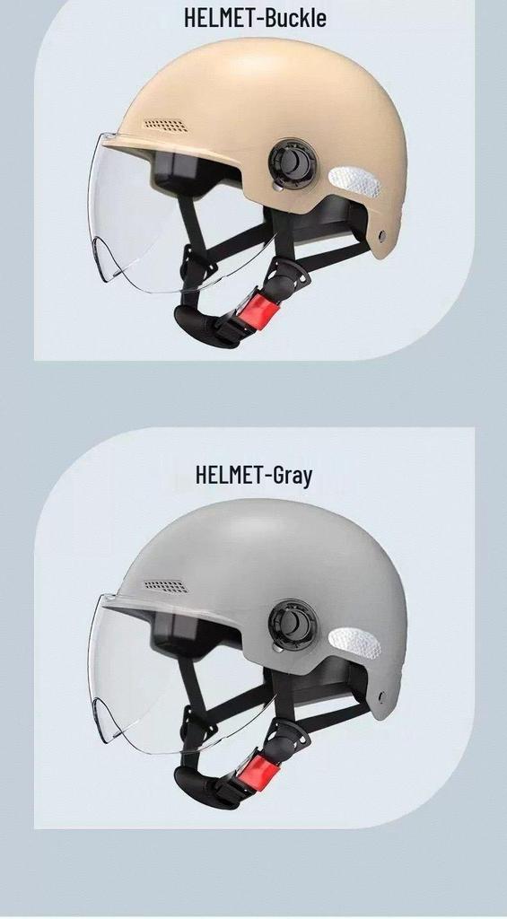 3C Certified Electric Bicycle Helmet with Sun Protection for Men & Women, Universal Fit for All Seasons