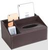 Speed Mao Desktop Storage Tissue Remote Control Case Box, Case, (Brown)