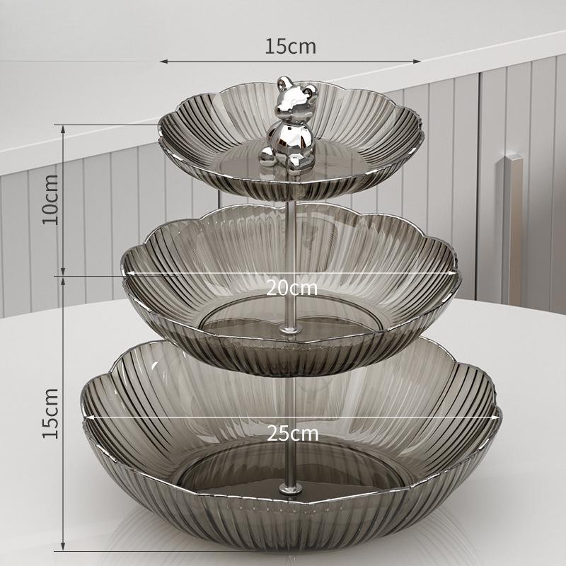 Nordic Style Multi-layer Fruit Plate Home Living Room Cake Dessert Table Hotel Restaurant Afternoon Tea Creative Platter