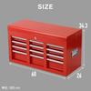 life_mart Tool Box [Large Capacity 4 Tiers, 6 Drawers + Top Section] Top Chest Tool Chest Tool Box Cabinet Storage Case Tool Box Tool Storage Bearing