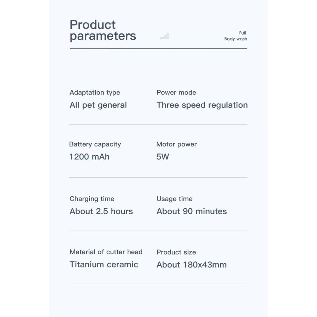 Domácí mazlíček, Elektrický strojek, Tři rychlosti, Pes, Elektrický strojek, Kočka, Holicí strojek, Zastřihovač, Sada, Stříhací strojek