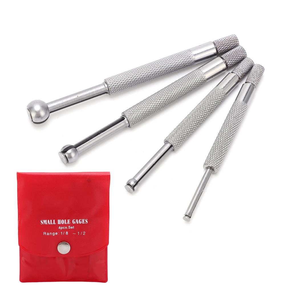 4PCS Telescopic Gauge Full Ball Gauge Bore Gauge Set 3‑13mm for Measuring Hole Slit