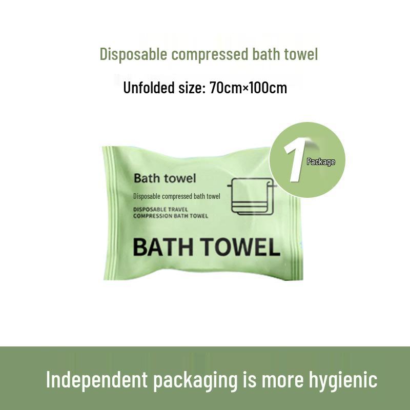 Individually Packaged Compressed Disposable Travel Bath Towels - Thickened & Enlarged for Hotel and Travel Use