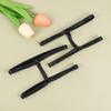 1Pair Women's Black Elastic Thigh Garters with Adjustable Double Row Leg Straps, Fashion Punk Leg Straps