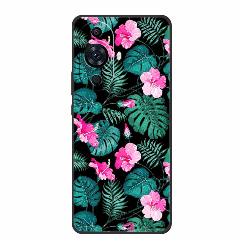 Funda For Huawei Nova 12s Case Cute Cartoon Cat Black Silicone Soft Back Cover Case For Huawei Nova 12s Case Nova12s 12 S Coque