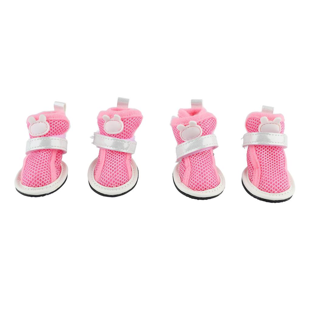 Hundsko i mesh Forebygger skli Pustende Lettvekt Motevalp Sommerstøvler for Bichon Teddy