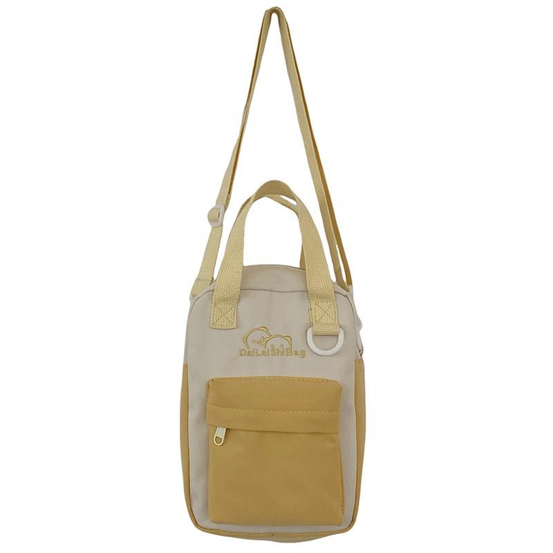 Female cotton doll college style double-sided shoulder bag transparent messenger bag cute small bag handbag