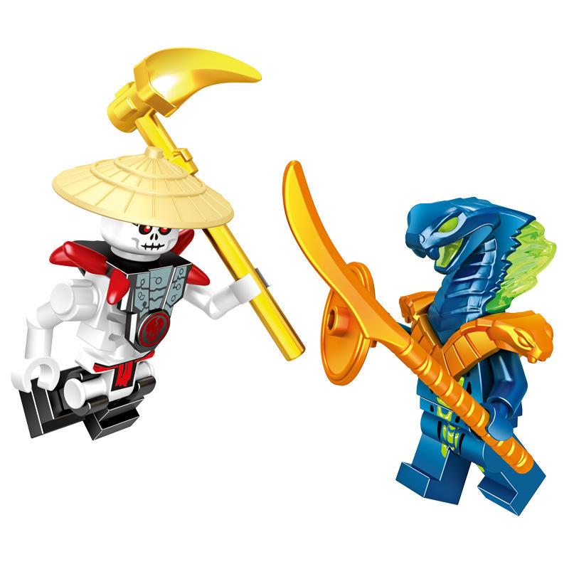 61038 Phantom Building Block Miniature Small Particle Mosaic Toy Bag Ninja War Basilisk