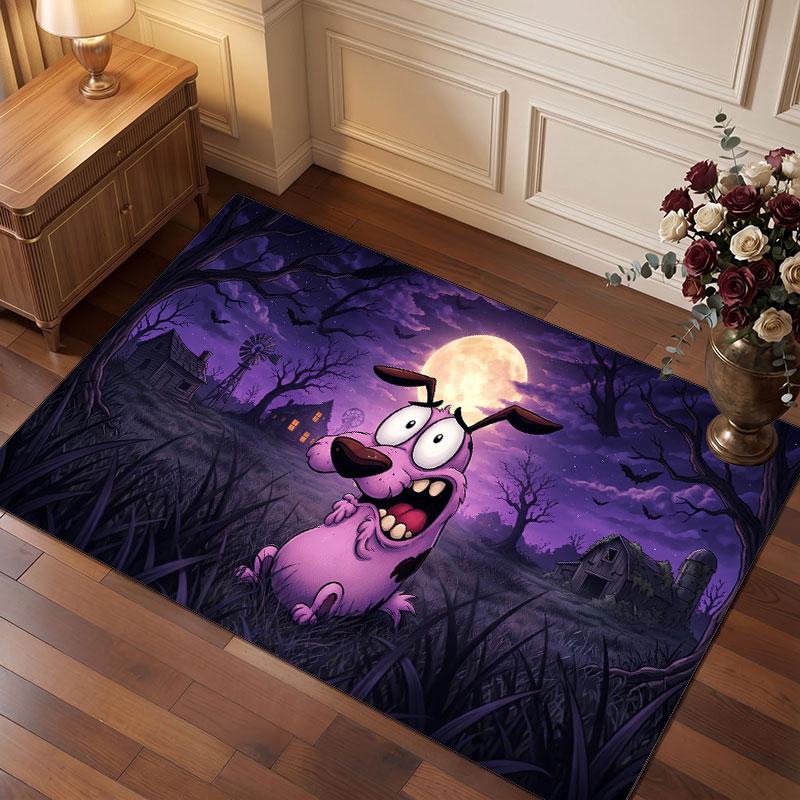 Courage the Cowardly Dog Rug Soft Thick Non Slip Floor Carpet for Bedroom Living Room Home Decor