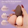 4 embalagens de ovo de beleza em forma de gota de água molhado e seco sem pó ferramentas de beleza para maquilhagem em contato com a água transforma-se num ovo de beleza grande