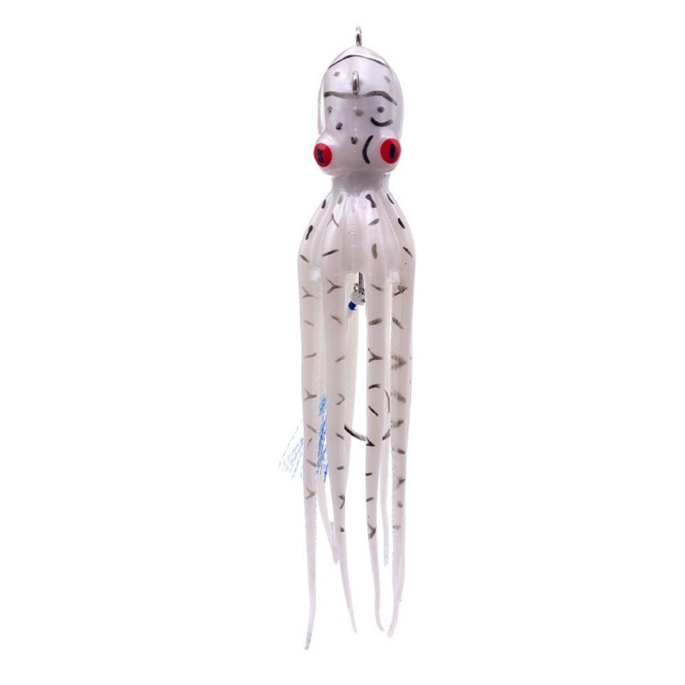 TPE-Material Weicher Jig Köder 200g Gewicht Oktopus Tintenfisch Jig UV Leuchtender Jig Köder Slow Pitch Jigging