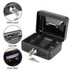 Steel Cash Box Key Mini Safe Lock Box Key Locker Money Bank Security Box Storage Hidden Money Coin Cash Jewellery Carry Box