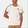 Adidas Originals Cali Tee With Striped Ribbed Crew Neck Men Tops Off-White IB3422