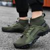 Мужские уличные походные ботинки для ходьбы по воде, сетчатые дышащие нескользящие ботинки с высоким верхом, высококачественные повседневные кроссовки Tenis De Hombre