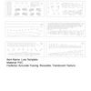 6Pcs/Set Fishing Bait Painting Template, Reusable Plastic Painting Stencils, Translucent PVC Washable Cutout Pattern Fishing Lure Art Supplies