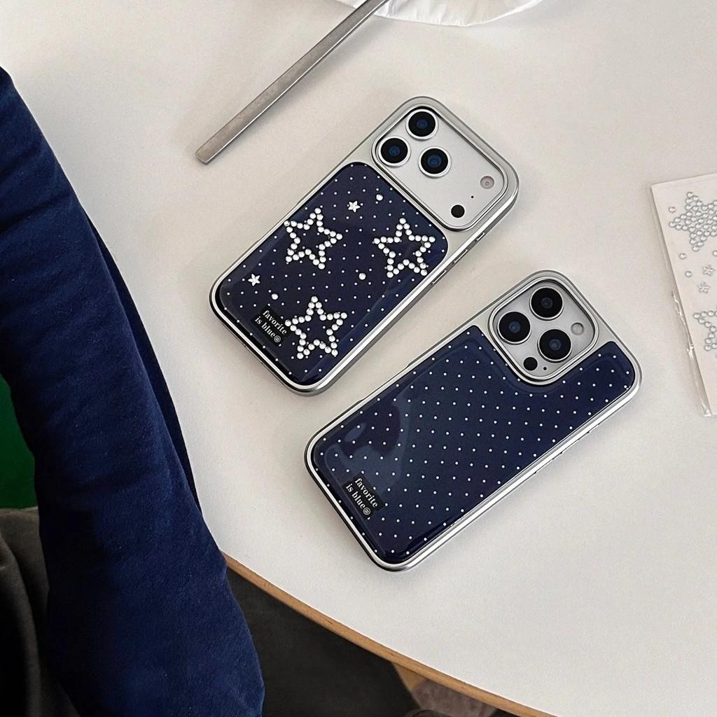 Luxury Clmj Polka Dot Star Phone Case for iPhone 17 16e 16 15 14 13 12 11 Air Pro Max X XR XSMAX 8 7 Plus Swag print Back Cover