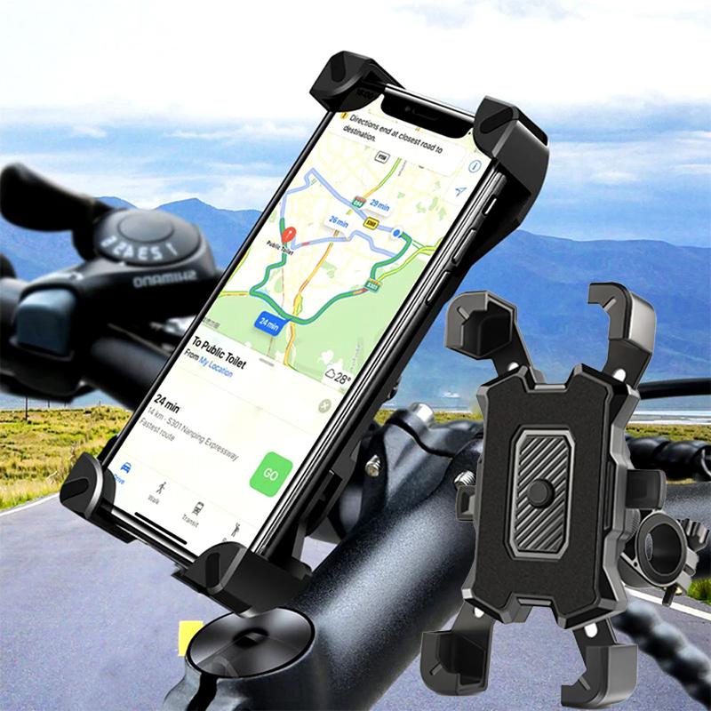 1/1pc 161° Rotatable Electric Bicycle Phone Holder Adjustable Bike Non-slip Cycling Bracke Universal Motorcycle MTB Phone Stand