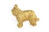 Briard, Berger de Brie II - Dog brooch in decorative box, elegant gold-plated pin, Art-Dog brand jacket pin