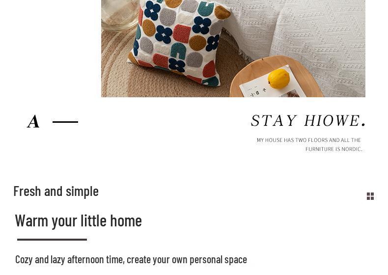 Stylish Embroidered Throw Pillow for Sofa & Car